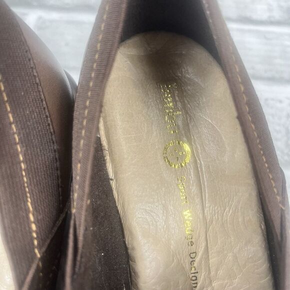 Jambu Cali Classic J-41 Women's Size 9 Brown Leather Women's Sport Wedge Shoes - Picture 10 of 13